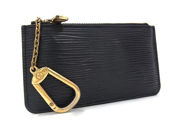1円 LOUIS VUITTON ルイヴィトン M63802 エピ ポシェットクレ コインパース 小銭入れ メンズ レディース ブラック系 FN7918拍卖