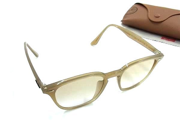 1円 ■新品同様■ Ray-Ban レイバン RB 4258-F 52□20 サングラス メガネ 眼鏡 メンズ レディース ベージュ系 FU4678拍卖