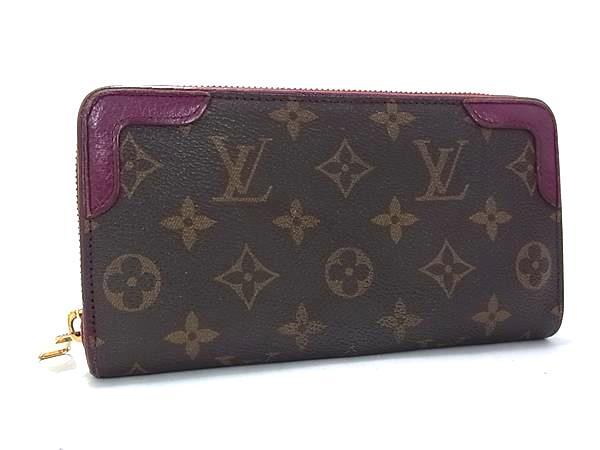 1円 LOUIS VUITTON ルイヴィトン M61189 モノグラム ジッピーウォレット レティーロ ラウンドファスナー 長財布 ブラウン系 FN7975拍卖