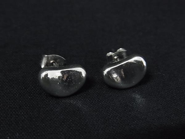 1円 ■美品■ TIFFANY&Co ティファニー エルサペレッティ ビーン SV925 ピアス アクセサリー レディース メンズ シルバー系 FS4159拍卖