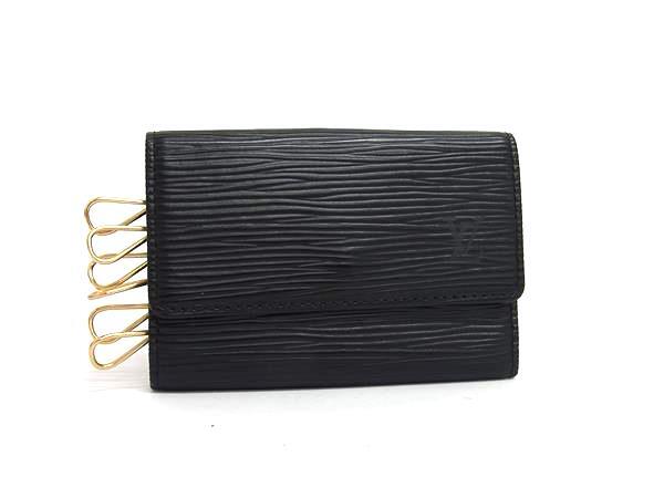 1円 ■極美品■ LOUIS VUITTON ルイヴィトン M63812 エピ ミュルティクレ6 6連 キーケース 鍵入れ メンズ ノワール ブラック系 FQ2601拍卖