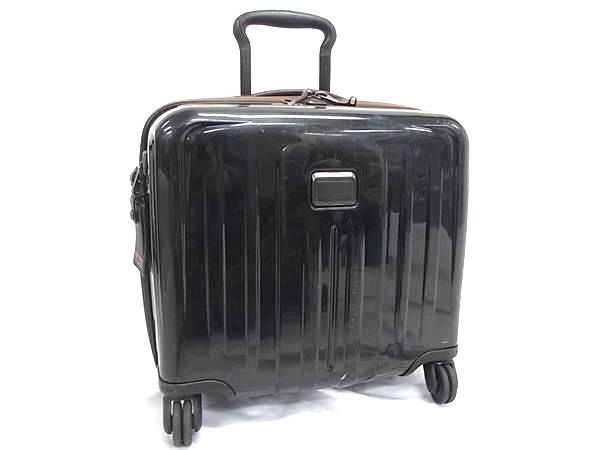 1円 TUMI トゥミ 124853 ポリカーボネート ダイヤルロック式 4輪 キャリーケース キャリーバッグ スーツケース ブラック系 FU4221拍卖