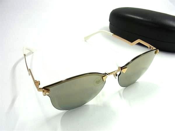 1円 ■極美品■ FENDI フェンディ FF0040/S ミラーレンズ サングラス メガネ 眼鏡 レディース メンズ ゴールド系 FU4264拍卖