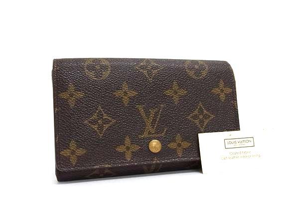 1円 LOUIS VUITTON ルイヴィトン M61730 モノグラム ポルトモネ ビエトレゾール 二つ折り財布 ウォレット 小銭入れ ブラウン系 FS6574拍卖