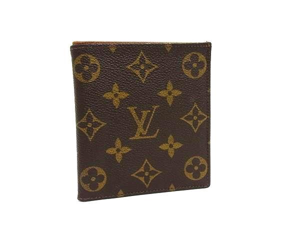 1円 LOUIS VUITTON ルイヴィトン ヴィンテージ モノグラム 二つ折り 財布 ウォレット 札入れ カード入れ ブラウン系 GB2534拍卖