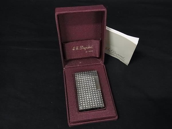 1円 S.T.Dupont エス・テー・デュポン ライン1 ラージ ライター 高級ガスライター 喫煙具 喫煙グッズ シルバー系 FU5274拍卖