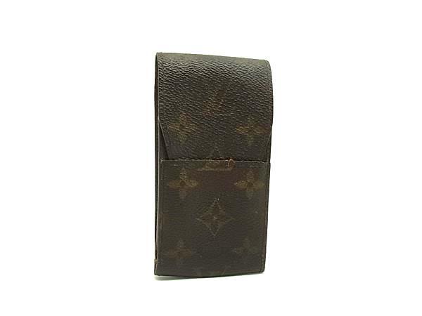 LOUIS VUITTON ルイヴィトン M63024 モノグラム エテュイ シガレットケース 煙草ケース マルチケース メンズ ブラウン系 DH0124拍卖