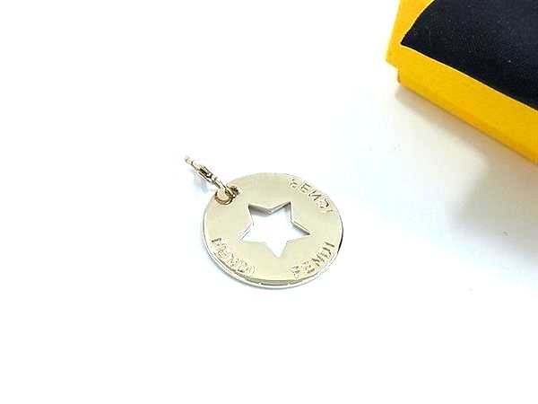 ■極美品■ FENDI フェンデ ネックレストップ ペンダントトップ キーホルダー チャーム アクセサリー シャンパンゴールド系 DK8512拍卖