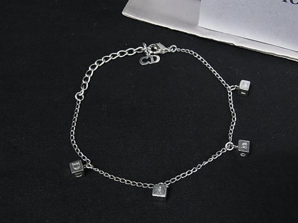 1円 ChristianDior クリスチャンディオール ブレスレット アクセサリー レディース メンズ シルバー系 GA5762拍卖