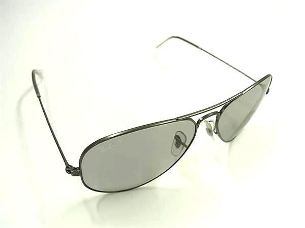 1円 ■美品■ Ray-Ban レイバン RB3025 アビエーター ラージ メタル 58□14 2P サングラス メガネ 眼鏡 メンズ シルバー系 GA5782拍卖