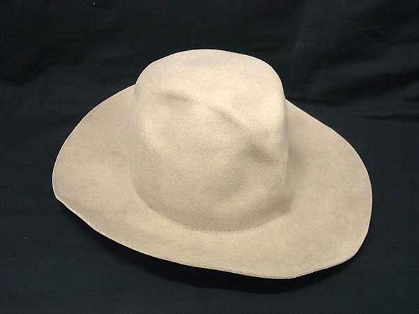 ■美品■ CA4LA カシラ ウール×ラビットファー ハット 帽子 表記サイズ 59cm レディース メンズ グレージュ系 DK3676拍卖