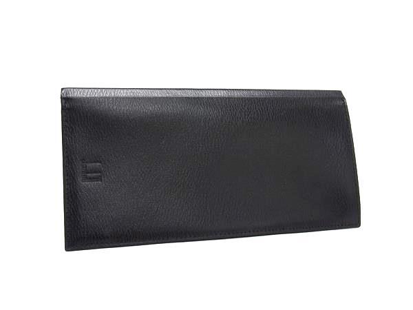 ■極美品■ dunhill ダンヒル レザー 二つ折り 長財布 ウォレット 札入れ メンズ ブラック系 DK4955拍卖