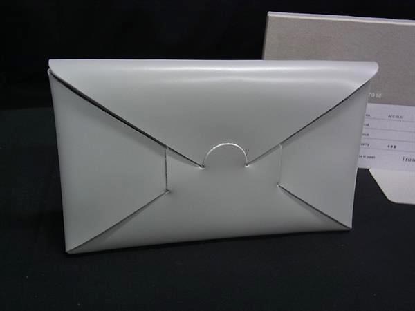 ■極美品■ i ro se イロセ PVC×レザー 二つ折り 財布 ウォレット 札入れ カード入れ レディース メンズ グレー系 DK3143拍卖