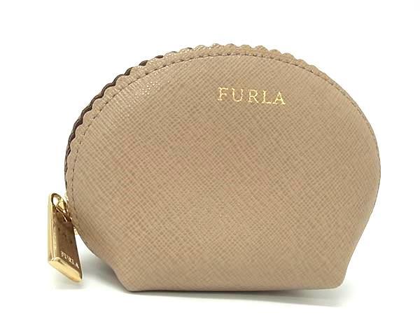 ■新品同様■ FURLA フルラ レザー マルチポーチ マルチケース 小物入れ レディース ブラウン系 DK5331拍卖