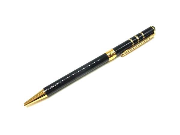 ■美品■ YVESSAINTLAURENT イヴサンローラン ツイスト式 ボールペン 筆記用具 文房具 ステーショナリー ブラック系 DK5534拍卖