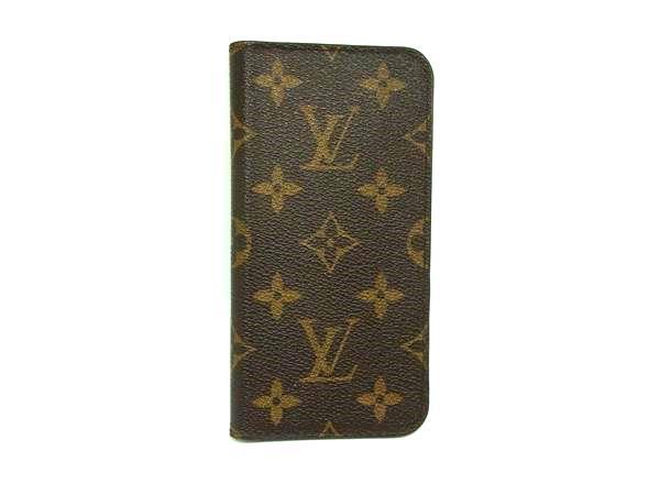 LOUIS VUITTON ルイヴィトン M63443 モノグラム フォリオ iPhoneX/XS 対応 手帳型 アイフォンケース ブラウン系 DJ0596拍卖