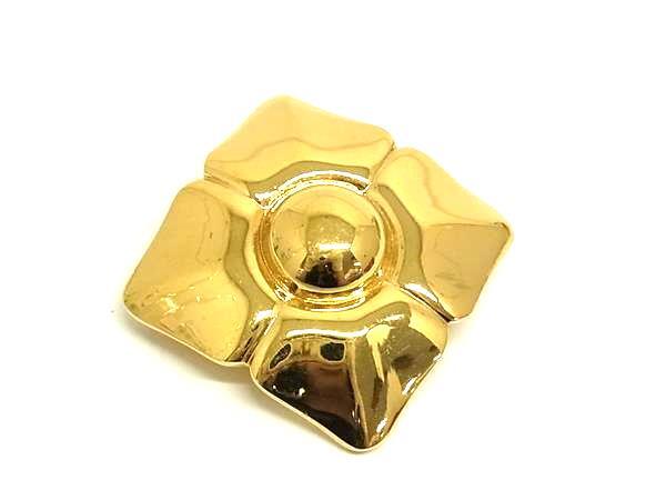 ■美品■ NINA RICCI ニナリッチ フラワー 花モチーフ ピンブローチ ピンバッジ アクセサリー レディース ゴールド系 DK4324拍卖