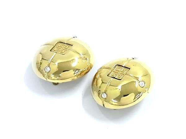 GIVENCHY ジバンシィ ヴィンテージ クリップ式 イヤリング アクセサリー レディース ゴールド系 DK7756拍卖