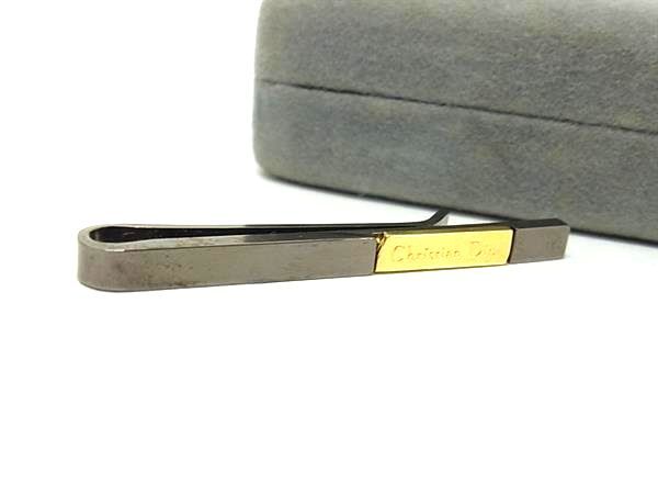 ■美品■ ChristianDior クリスチャンディオール ヴィンテージ タイピン タイクリップ アクセサリー シルバー系×ゴールド系 DK7169拍卖