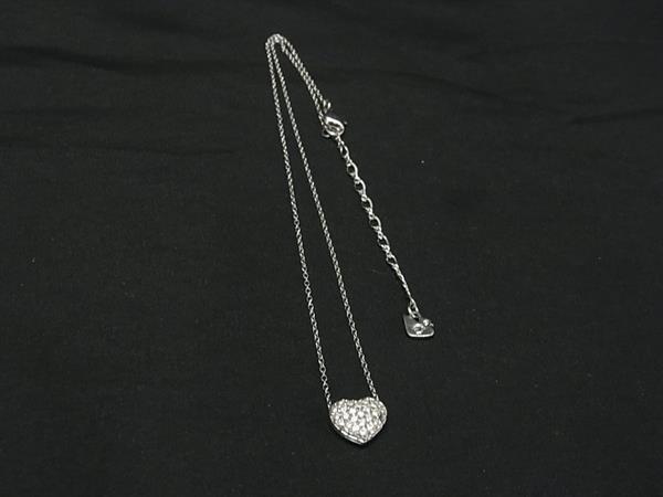 SWAROVSKI スワロフスキー ラインストーン ハート ネックレス ペンダント アクセサリー レディース シルバー系 DK6057拍卖