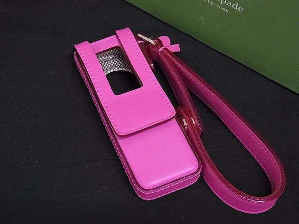 ■美品■ kate spade ケイトスペード レザー iPod nanoケース レディース ピンク系 DK6777拍卖