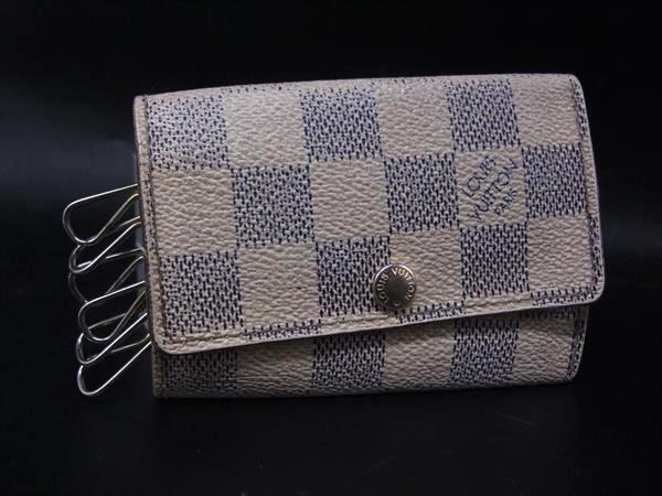 LOUIS VUITTON ルイヴィトン N61745 ダミエアズール ミュルティクレ6 6連 キーケース 鍵入れ アイボリー系 DJ4844拍卖