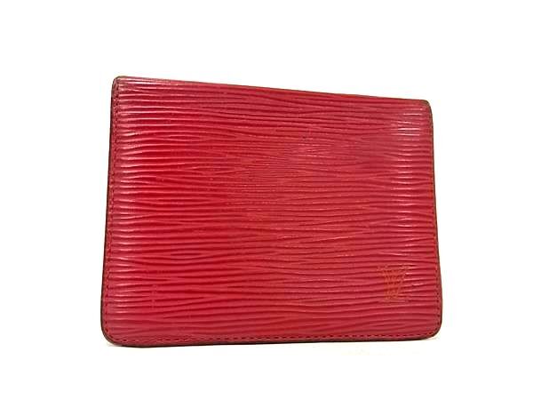 LOUIS VUITTON ルイヴィトン M63207 エピ ポルト2 カルト ヴェルティカル カードケース パスケース カスティアンレッド DK6103拍卖