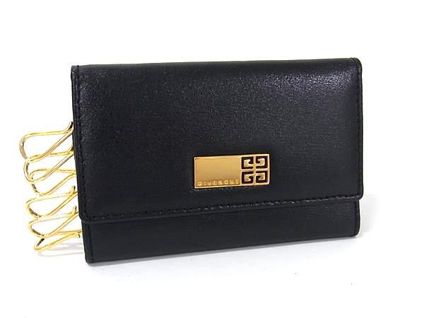 GIVENCHY ジバンシィ レザー 6連 キーケース 鍵入れ メンズ レディース ブラック系 DK6816拍卖