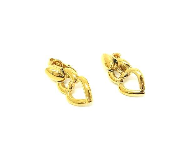 ■美品■ NINA RICCI ニナリッチ クリップ式 イヤリング アクセサリー レディース ゴールド系 DK4259拍卖