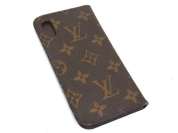 LOUIS VUITTON ルイヴィトン M63443 モノグラム フォリオ iPhoneX/XS 対応 手帳型 アイフォンケース ブラウン系 DK4855拍卖