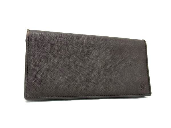 dunhill ダンヒル ウィンザー レザー 二つ折り 長財布 ウォレット 小銭入れ 札入れ カード入れ メンズ ブラウン系 DG5836拍卖