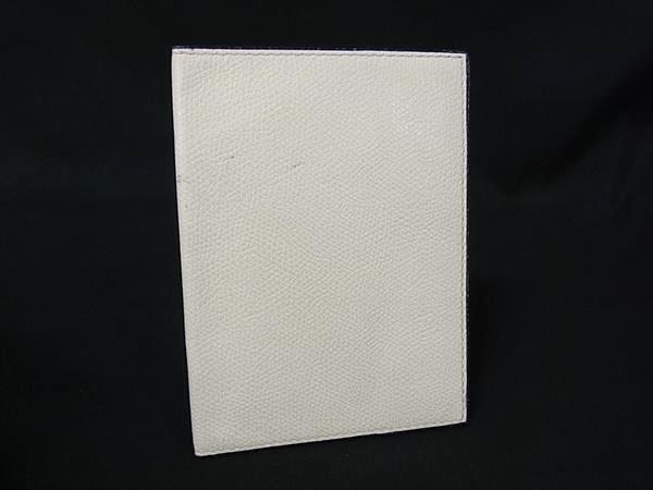 Valextra ヴァレクストラ レザー ブックカバー 手帳カバー スケジュール帳 レディース メンズ アイボリー系 DK6660拍卖