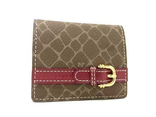 ■極美品■ NINA RICCI ニナリッチ レザー コインケース コインパース 小銭入れ レディース グレージュ系 DK5964拍卖