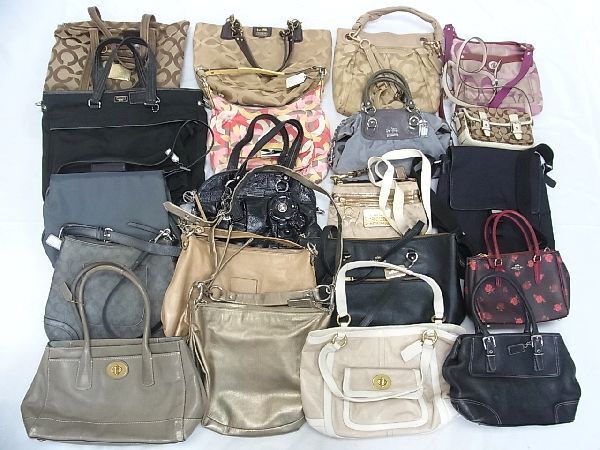 1円 COACH コーチ シグネチャー 等 キャンバス レザー 等 トートバッグ ハンドバッグ ショルダーバッグ 等 20点セット まとめ売り GA5828拍卖