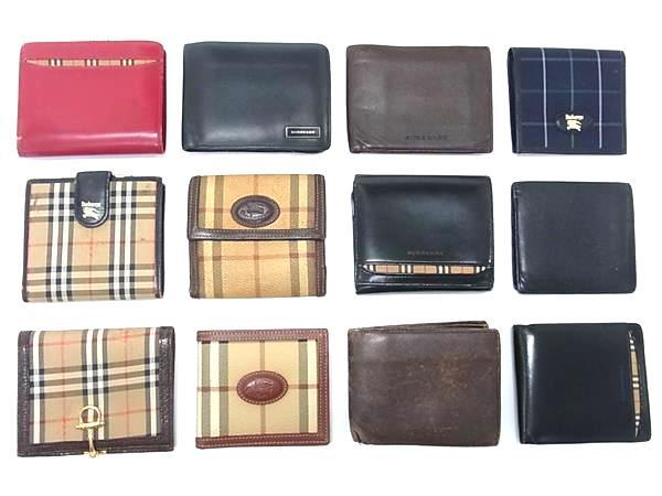 1円 BURBERRY バーバリー バーバリーズ ノバチェック 等 がま口 等 二つ折り 財布 等 ウォレット 小銭入れ 12点セット まとめ売り DB3115拍卖