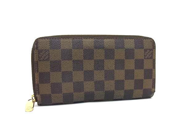 1円 LOUIS VUITTON ルイヴィトン N60015 ダミエ ジッピーウォレット ラウンドファスナー 長財布 札入れ 小銭入れ ブラウン系 FN8005拍卖