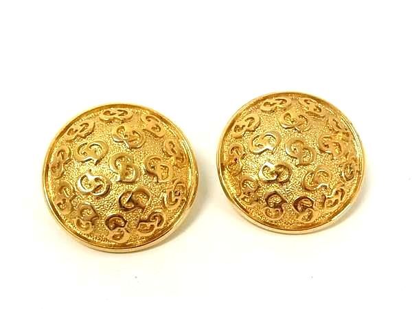 1円 ■美品■ ChristianDior クリスチャンディオール ヴィンテージ ピアス アクセサリー ゴールド系 FU6056拍卖