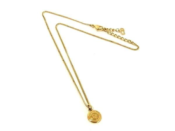 1円 ■美品■ ChristianDior クリスチャンディオール ヴィンテージ ネックレス アクセサリー レディース ゴールド系 FU5990拍卖