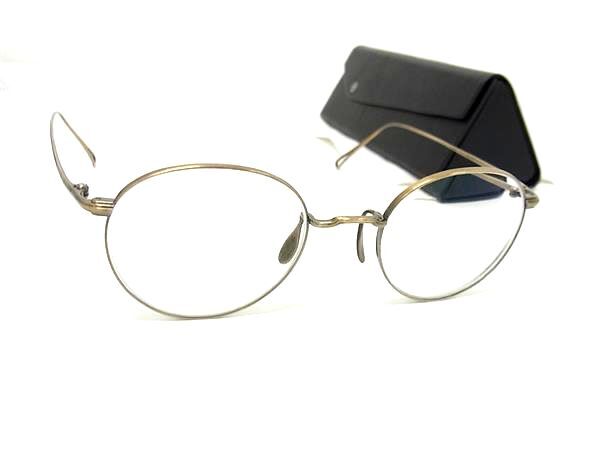 1円 ■美品■ ayame アヤメ MANRAY 45□120 度入り めがね メガネ 眼鏡 レディース ゴールド系×レンズ クリア FU5886拍卖