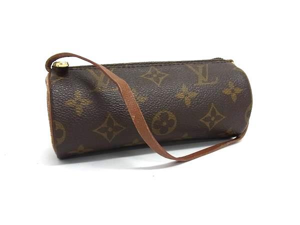 1円 ■美品■ LOUIS VUITTON ルイヴィトン モノグラム パピヨン用ポーチ マルチケース 小物入れ ブラウン系 FS7295拍卖