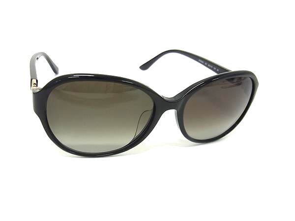 1円 Salvatore Ferragamo フェラガモ SF804SA 001 56□16 ダブルガンチーニ サングラス メガネ 眼鏡 レディース メンズ ブラック系 FU5838拍卖