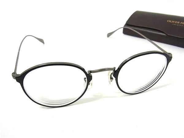 1円 ■極美品■ OLIVER PEOPLES オリバーピープルズ OV1144T 5214 DAWSON 度入り メガネ 眼鏡 メンズ ブラック系×グレー系 FU5842拍卖