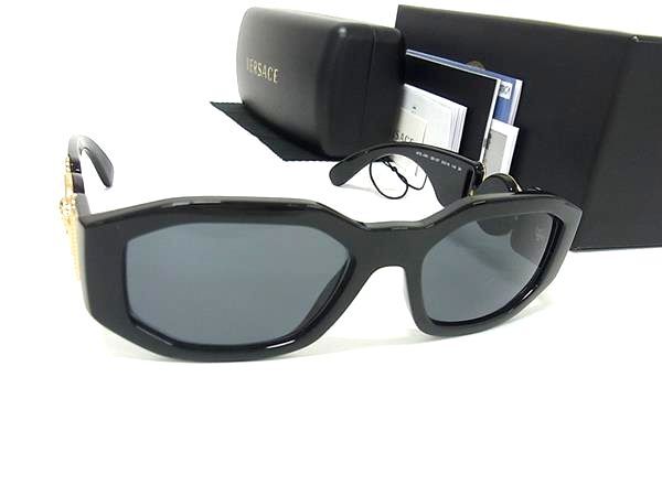 1円 ■美品■ VERSACE ヴェルサーチ MOD 4361 GB1/87 メデューサ サングラス メガネ 眼鏡 レディース メンズ ブラック系 FU5729拍卖