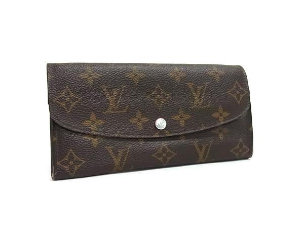 1円 LOUIS VUITTON ルイヴィトン M60136 モノグラム ポルトフォイユ エミリー 二つ折り 長財布 ウォレット 小銭入れ ブラウン系 FN7856拍卖