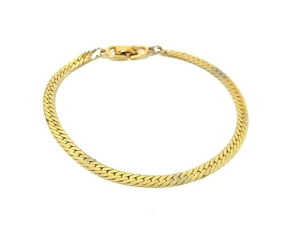 1円 ChristianDior クリスチャンディオール ヴィンテージ チェーン ブレスレット アクセサリー レディース ゴールド系 FS7186拍卖