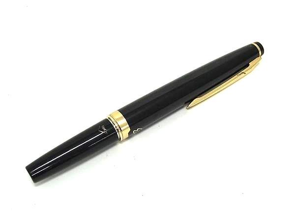 1円 PILOT パイロット エリート ペン先 18K 18金 万年筆 筆記用具 文房具 ステーショナリー ブラック系×ゴールド系 FU5295拍卖