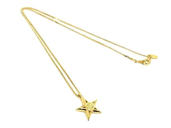 1円 ■極美品■ GIVENCHY ジバンシィ ヴィンテージ スター 星 ネックレス ペンダント アクセサリー レディース メンズ ゴールド系 FS6925拍卖