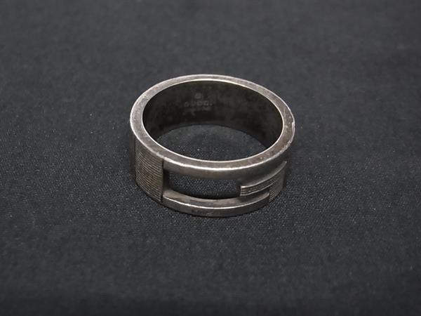 1円 GUCCI グッチ ブランデッドG SV925 リング 指輪 アクセサリー 表記サイズ18(約17号) メンズ レディース シルバー系 FS6978拍卖