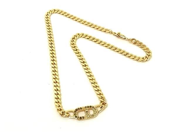 1円 ChristianDior クリスチャンディオール ヴィンテージ ネックレス ペンダント レディース ゴールド系 FS6828拍卖