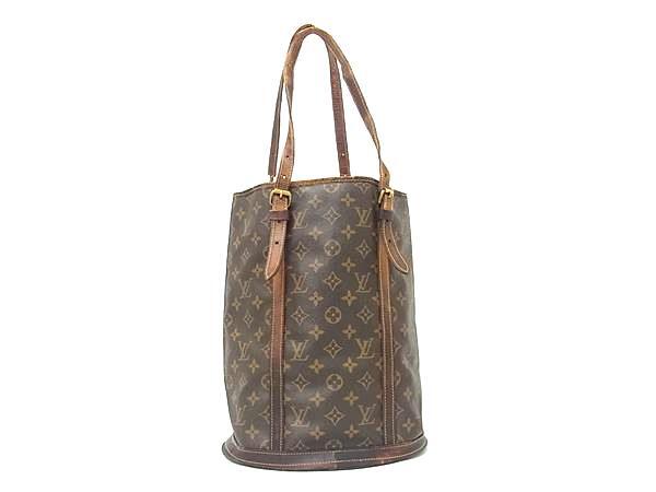 1円 LOUIS VUITTON ルイヴィトン M42236 モノグラム バケットGM バケツ型 トートバッグ ショルダー 肩掛け レディース ブラウン系 BQ2609拍卖